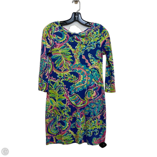 Dress Designer By Lilly Pulitzer In Blue & Green, Size: Xxs