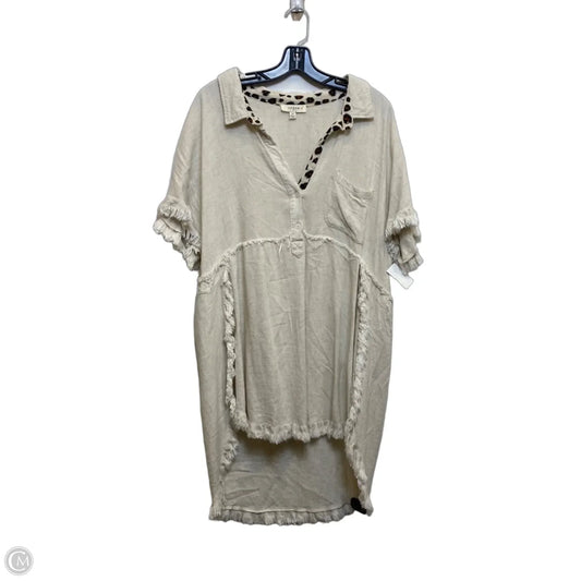 Dress Casual Short By Umgee In Tan, Size: 1x