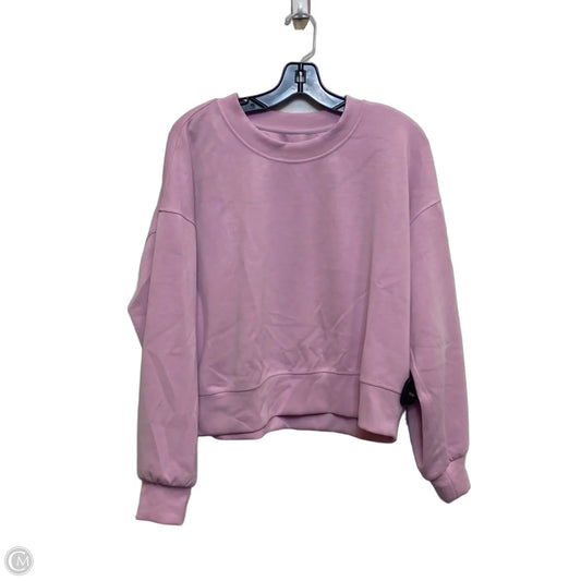 Athletic Sweatshirt Crewneck Designer By Lululemon In Pink, Size: S