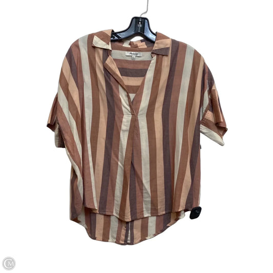 Top Short Sleeve By Madewell In Brown, Size: S