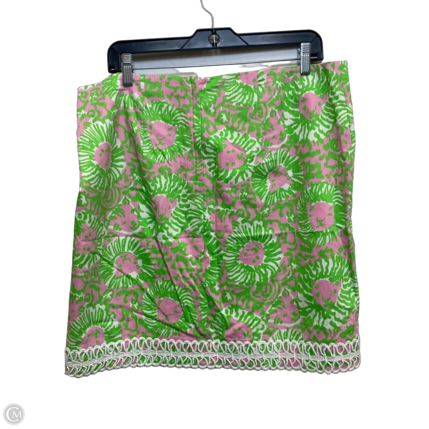 Skirt Designer By Lilly Pulitzer In Green & Pink, Size: L