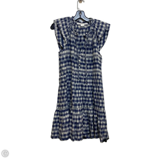 Dress Designer By Veronica Beard In Blue & Cream, Size: M