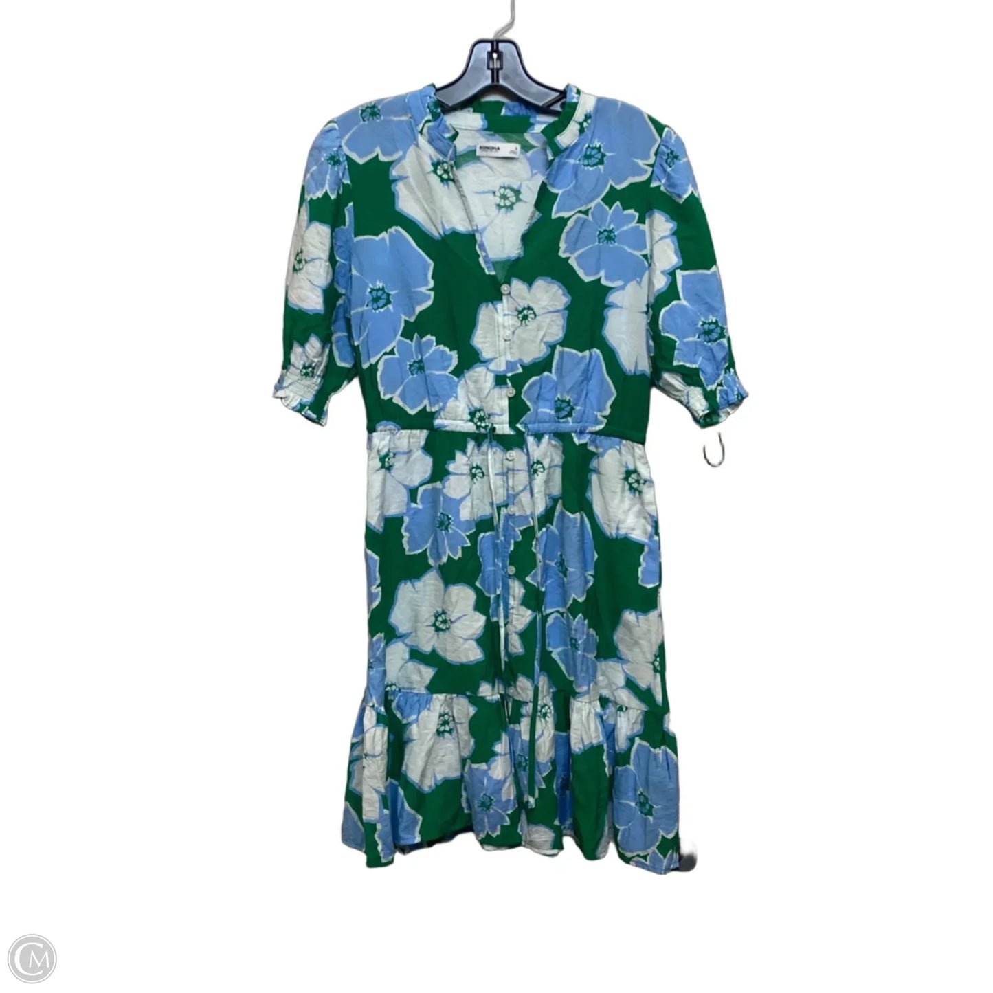Dress Casual Short By Sonoma In Green & White, Size: S