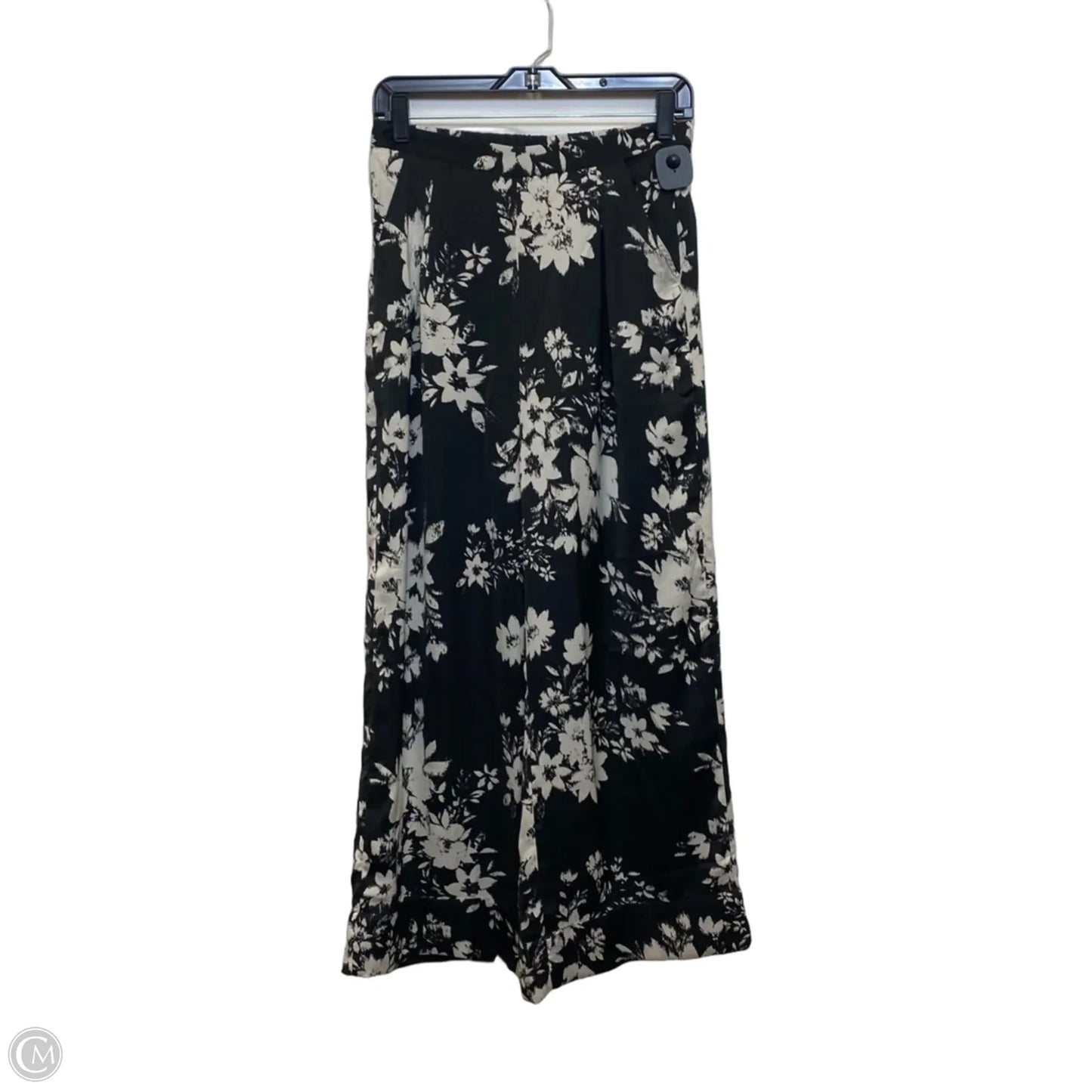 Pants Wide Leg By American Eagle In Black & Cream, Size: S