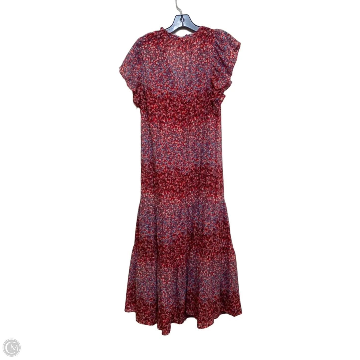 Dress Casual Maxi By Gap In Blue & Red, Size: M