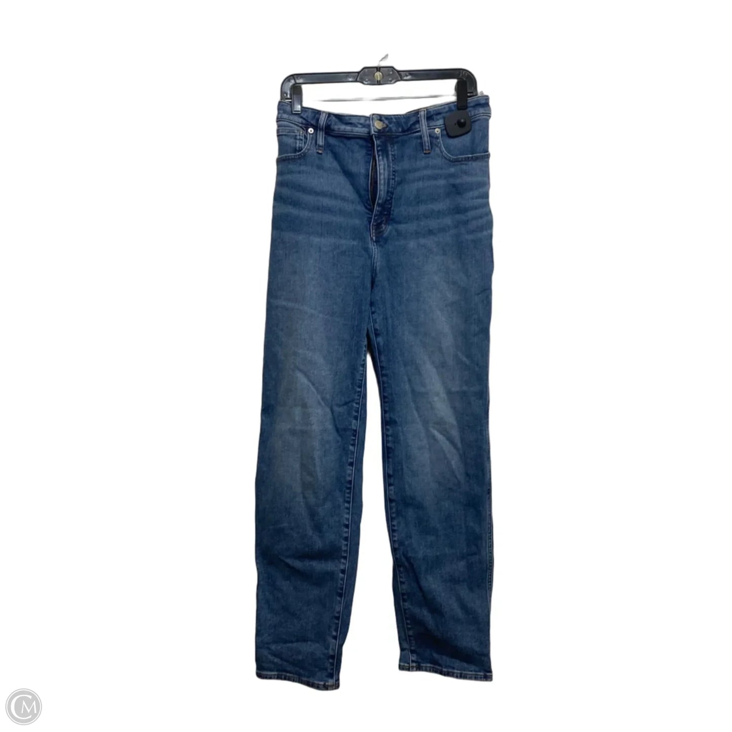 Jeans Straight By Madewell In Blue Denim, Size: 16