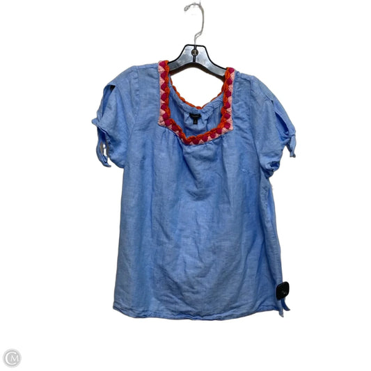 Top Short Sleeve By Talbots In Blue, Size: Xl