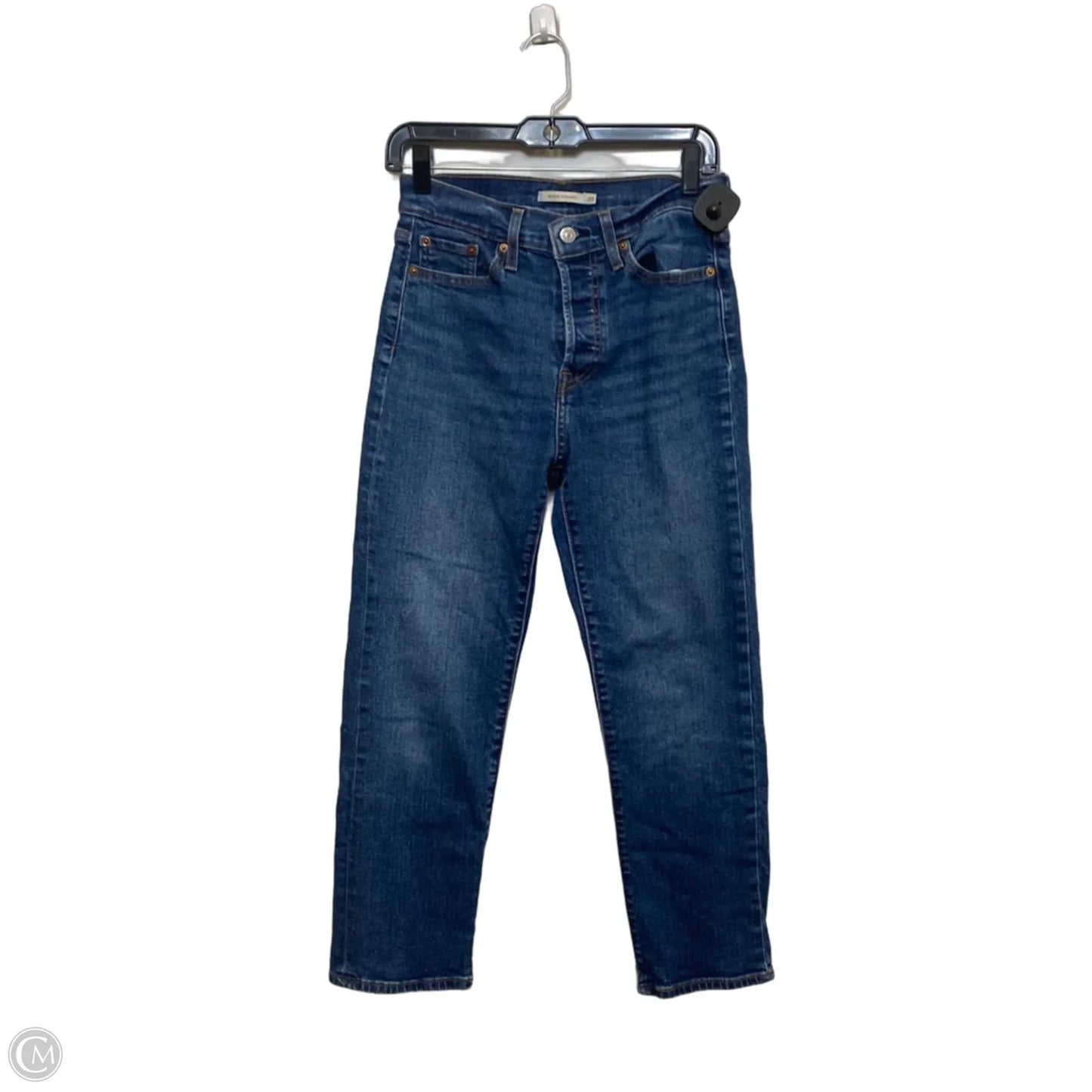 Jeans Straight By Levis In Blue Denim, Size: 6