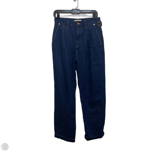 Jeans Straight By Madewell In Blue Denim, Size: 4