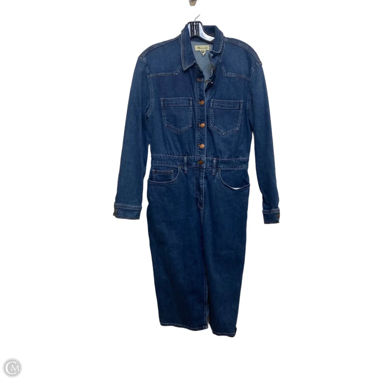 Dress Casual Short By Madewell In Blue Denim, Size: M