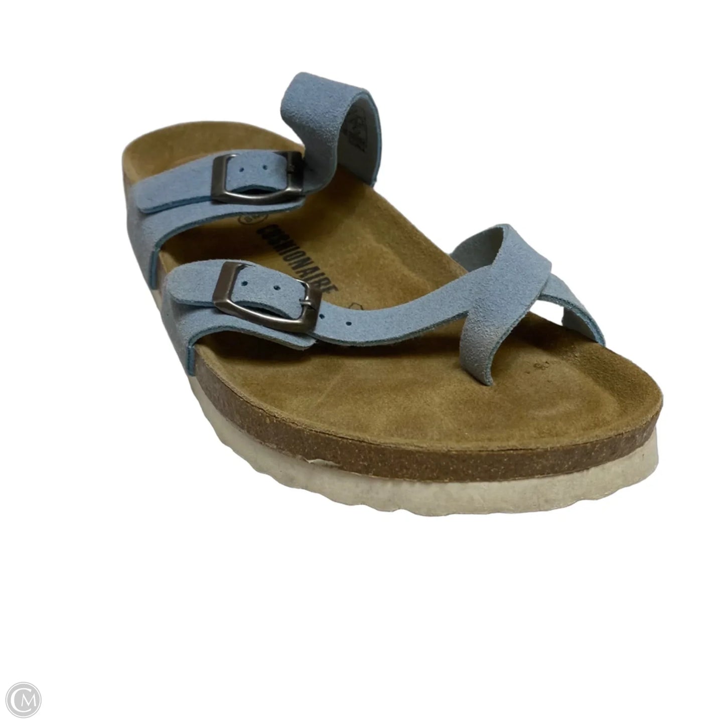 Sandals Flats By Birkenstock In Blue, Size: 8