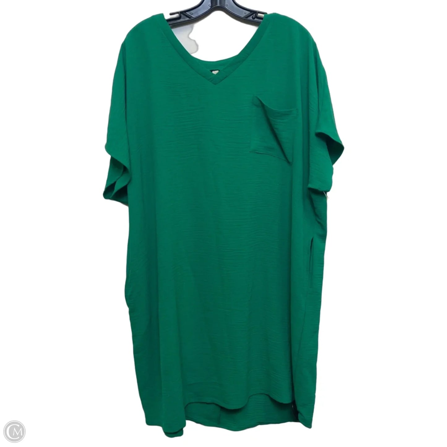 Dress Casual Short By Zenana In Green, Size: Xl