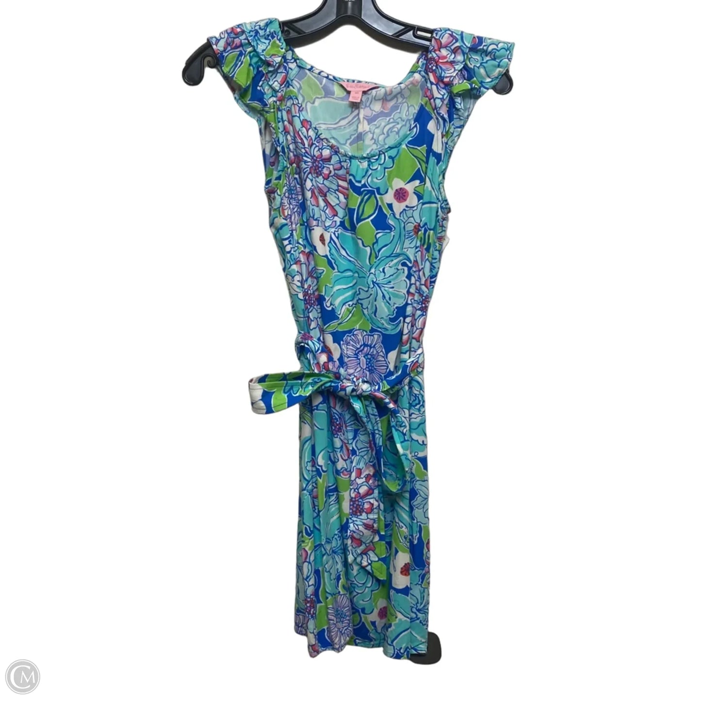 Dress Designer By Lilly Pulitzer In Blue & Green, Size: Xs