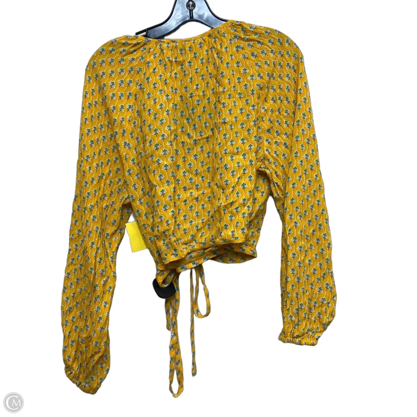 Top 3/4 Sleeve By Rhode In Yellow, Size: Xl