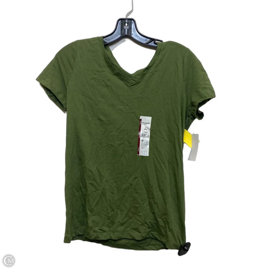 Top Short Sleeve Basic By Time And Tru In Green, Size: S
