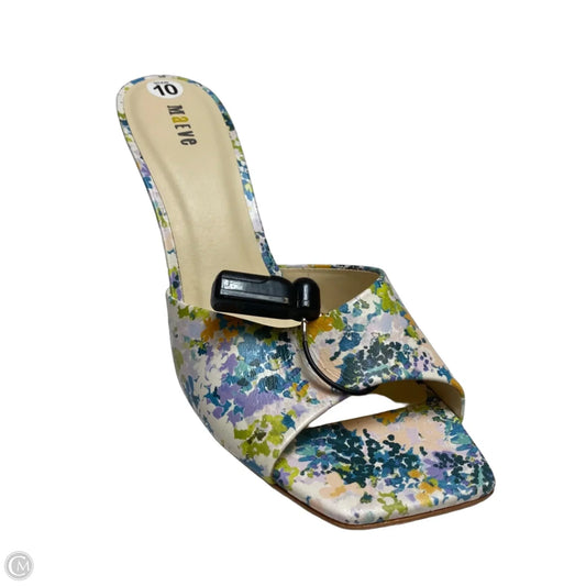 Sandals Heels Platform By Maeve In Blue, Size: 10