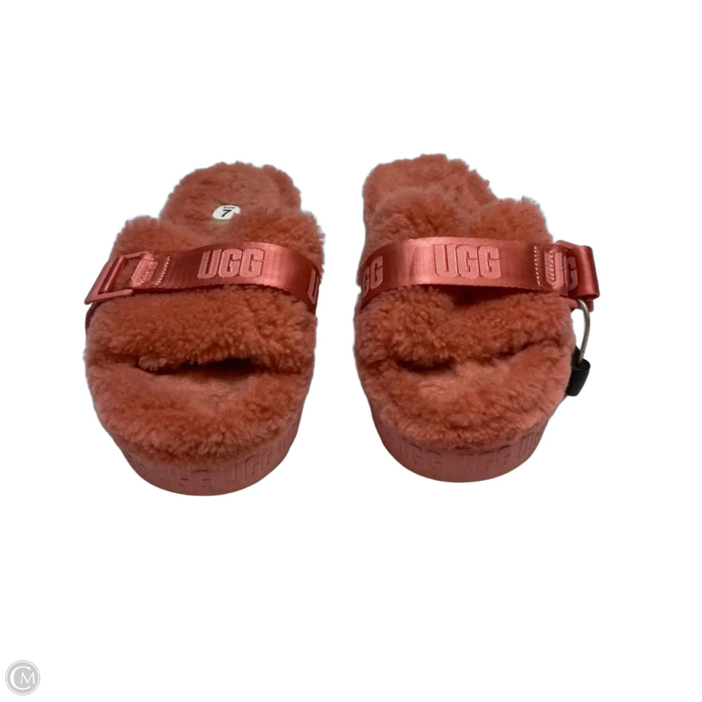Sandals Designer By Ugg In Pink, Size: 7