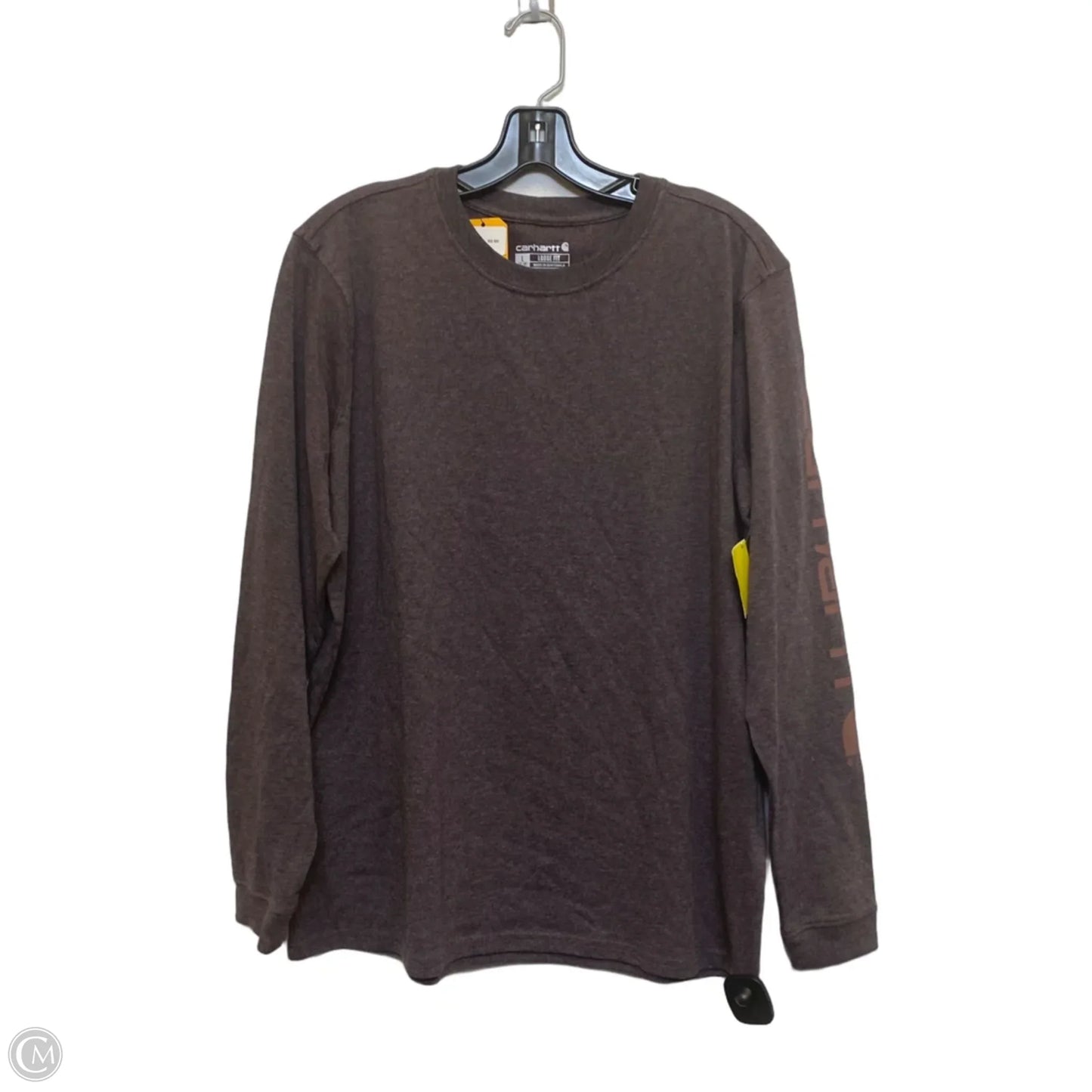 Top Long Sleeve By Carhartt In Red, Size: L