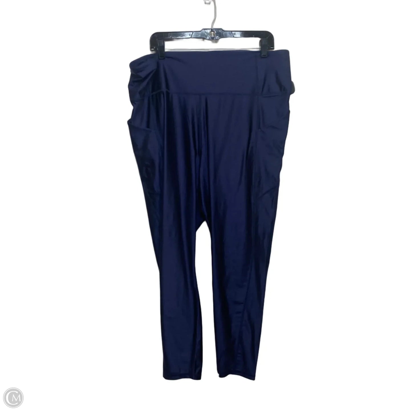 Athletic Leggings By Fabletics In Navy, Size: 3x