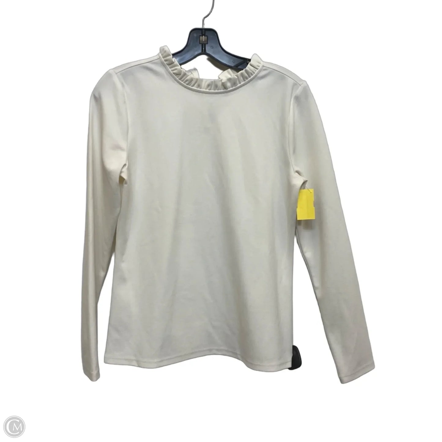 Top Long Sleeve By Ann Taylor In Cream, Size: S