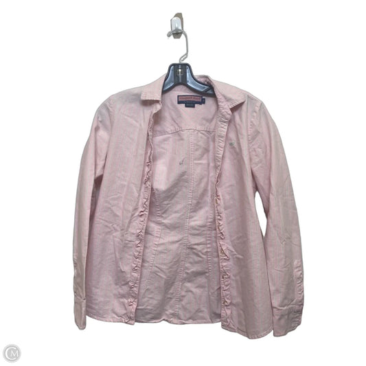 Top Long Sleeve Designer By Vineyard Vines In Pink, Size: Xs