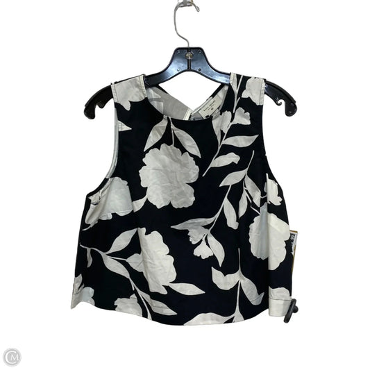 Top Sleeveless Designer By Kate Spade In Black & White, Size: M