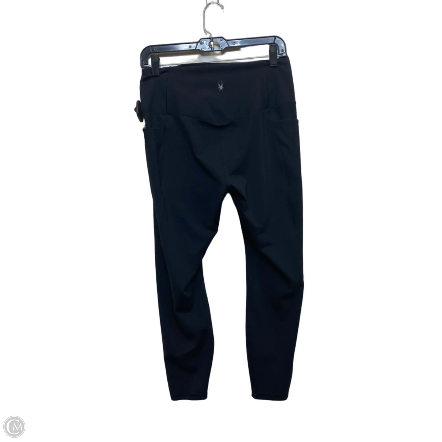 Athletic Leggings By Spyder In Black, Size: L