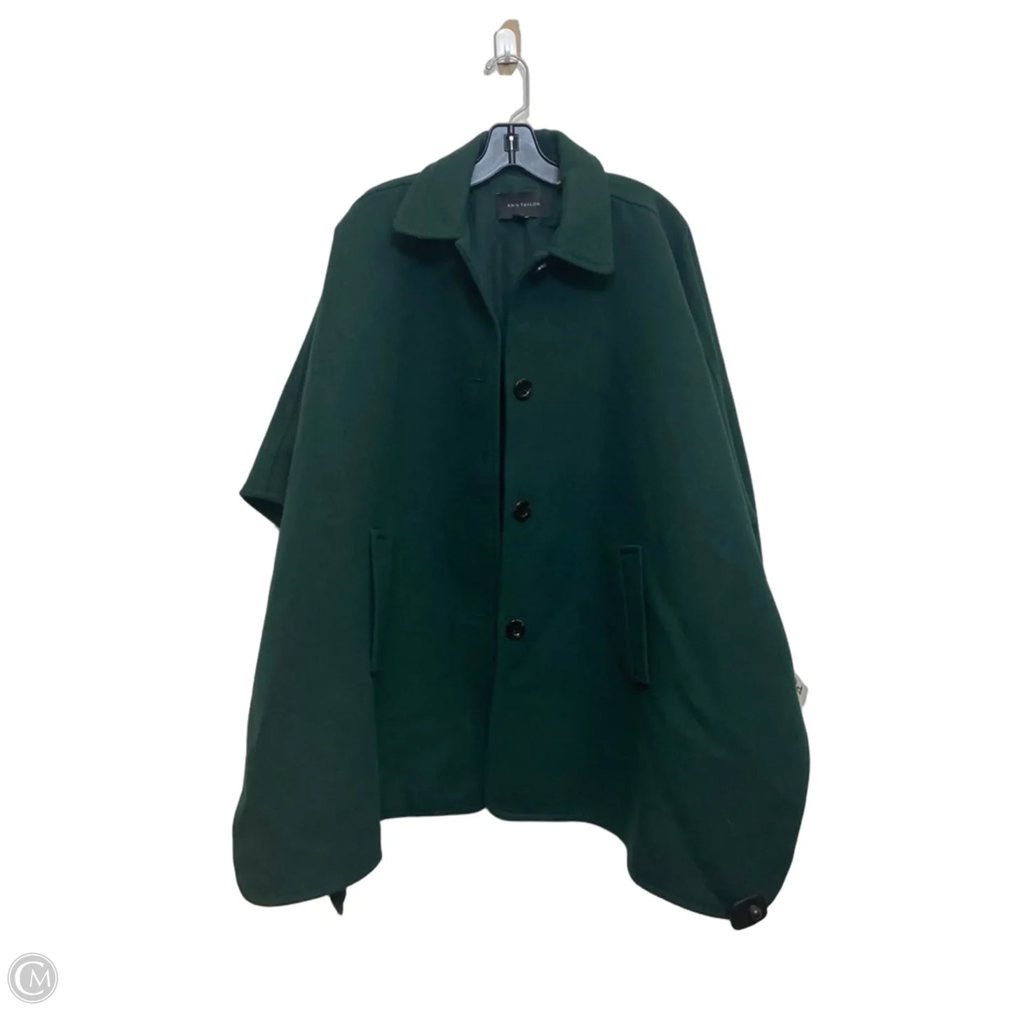 Poncho By Ann Taylor In Green, Size: Mp