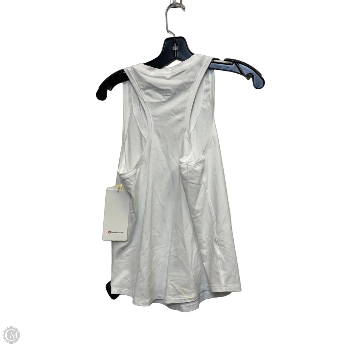 Athletic Tank Top Designer By Lululemon In White, Size: S