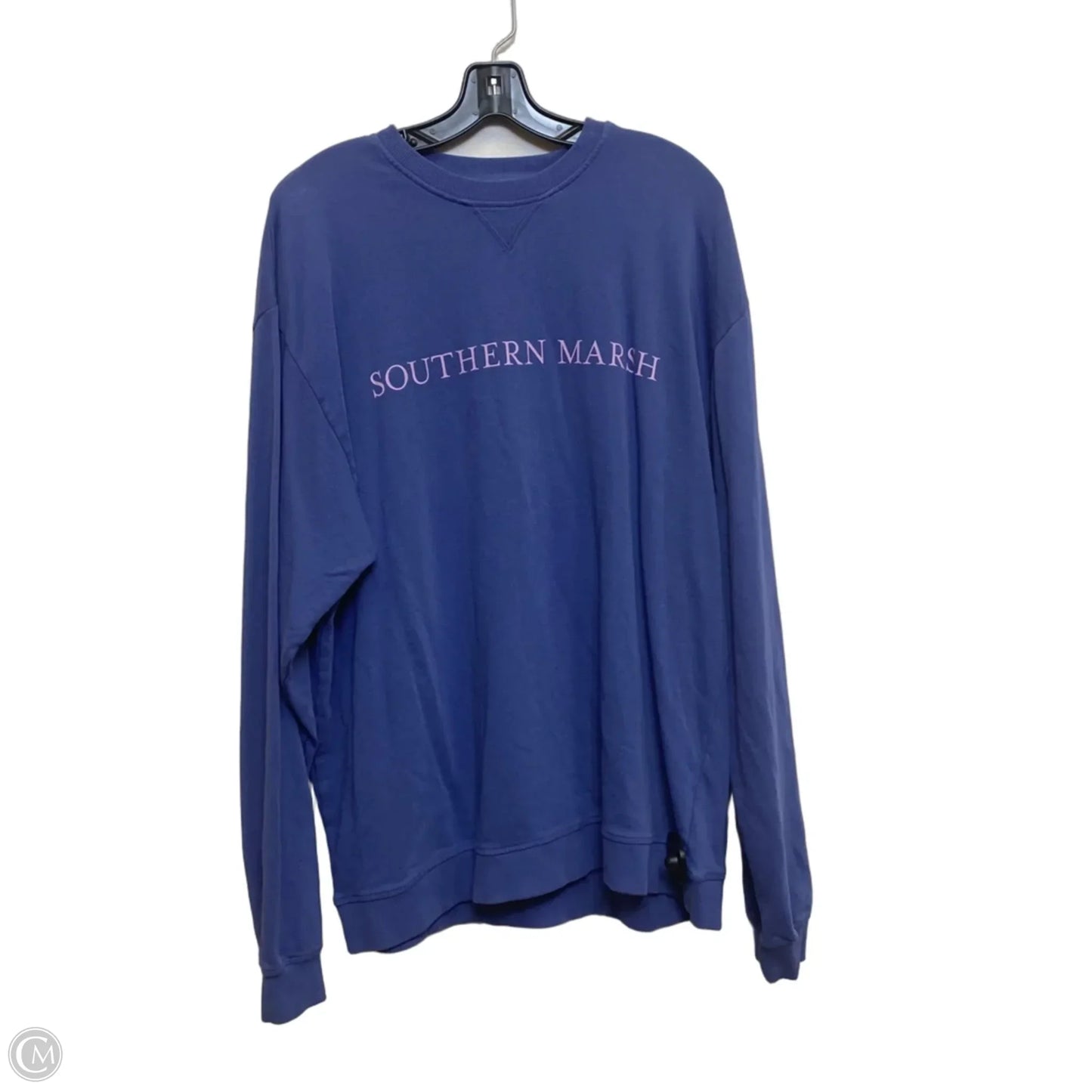 Sweatshirt Crewneck By Southern Marsh In Blue, Size: L