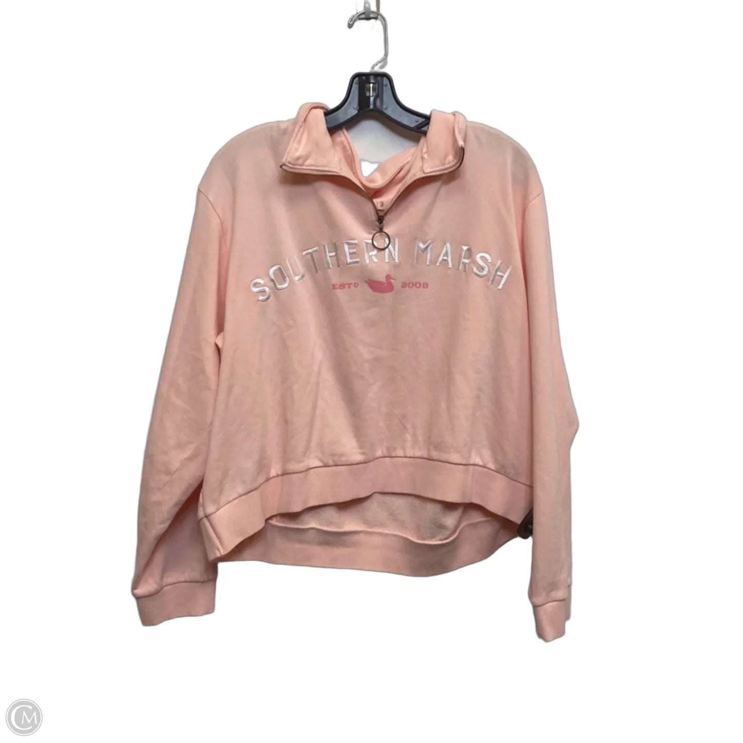Sweatshirt Collar By Southern Marsh In Peach, Size: Xl