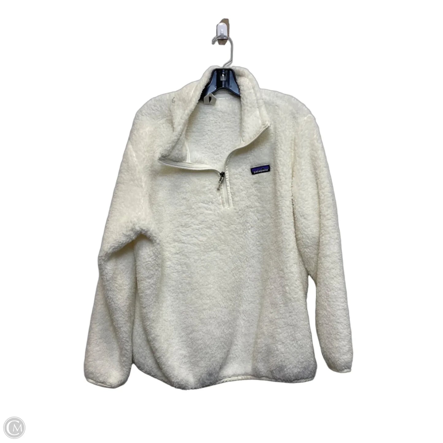 Jacket Fleece By Patagonia In White, Size: Xl