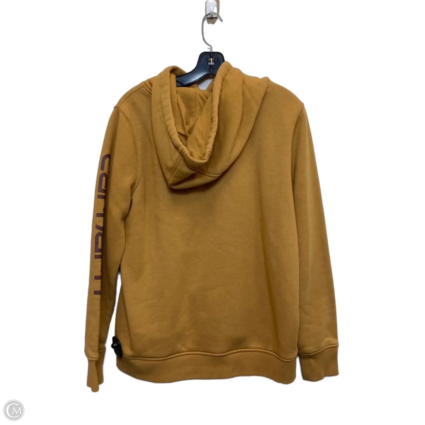 Sweatshirt Hoodie By Carhartt In Brown, Size: L