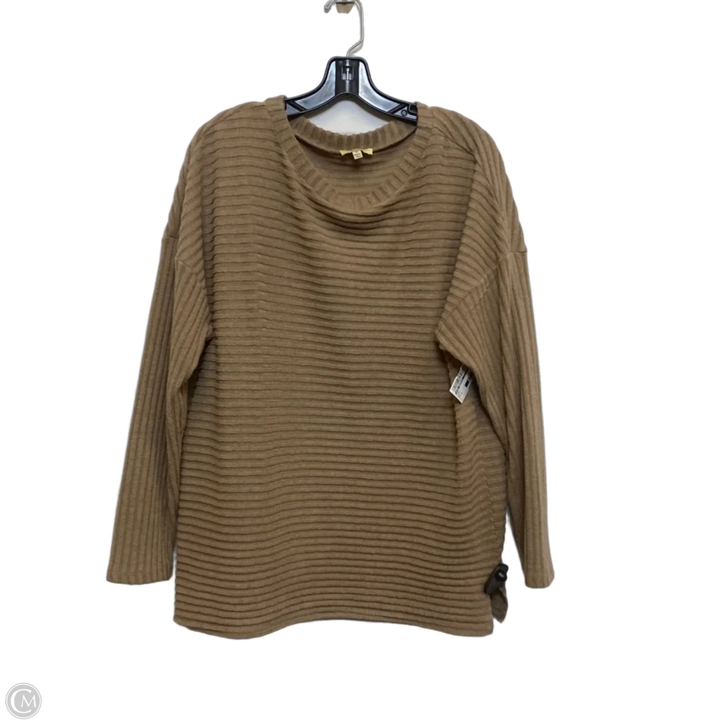Top Long Sleeve By Kori America In Brown, Size: M