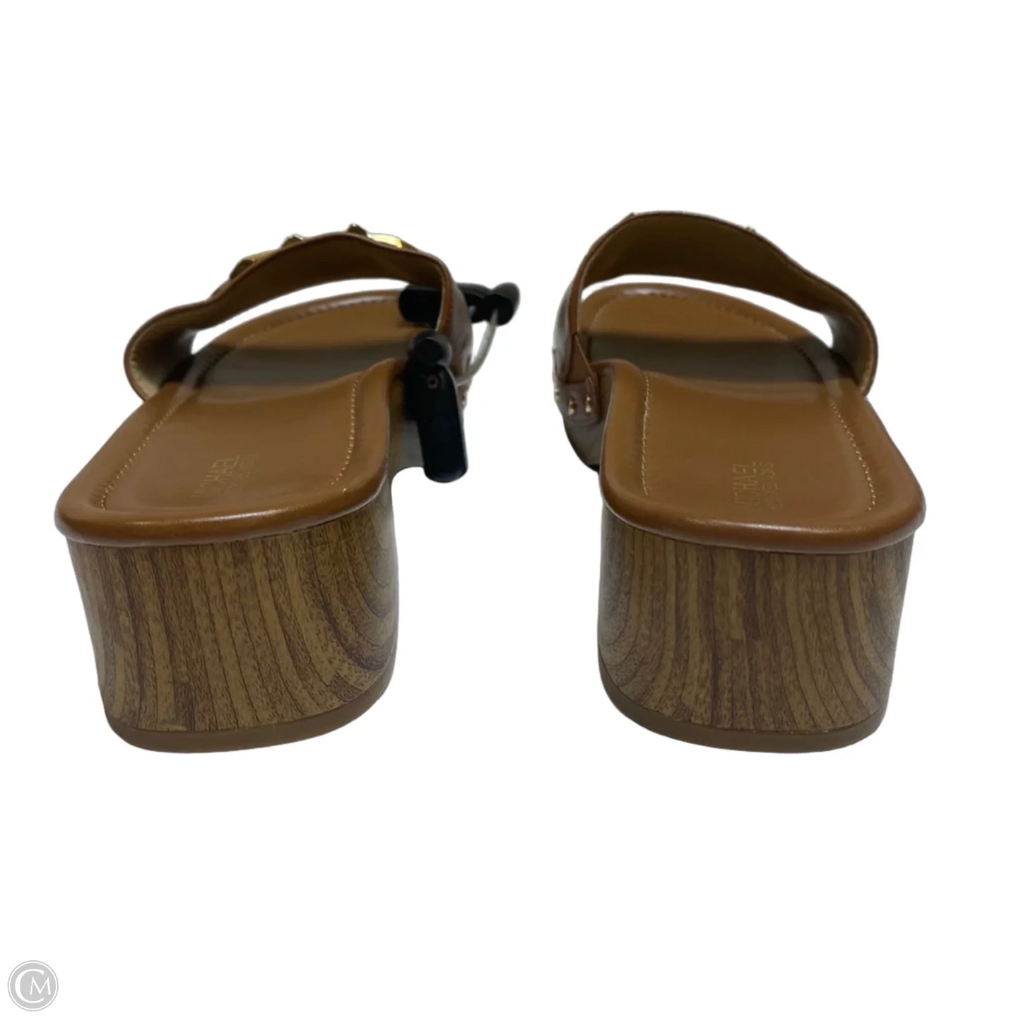 Sandals Heels Block By Michael By Michael Kors In Brown, Size: 9