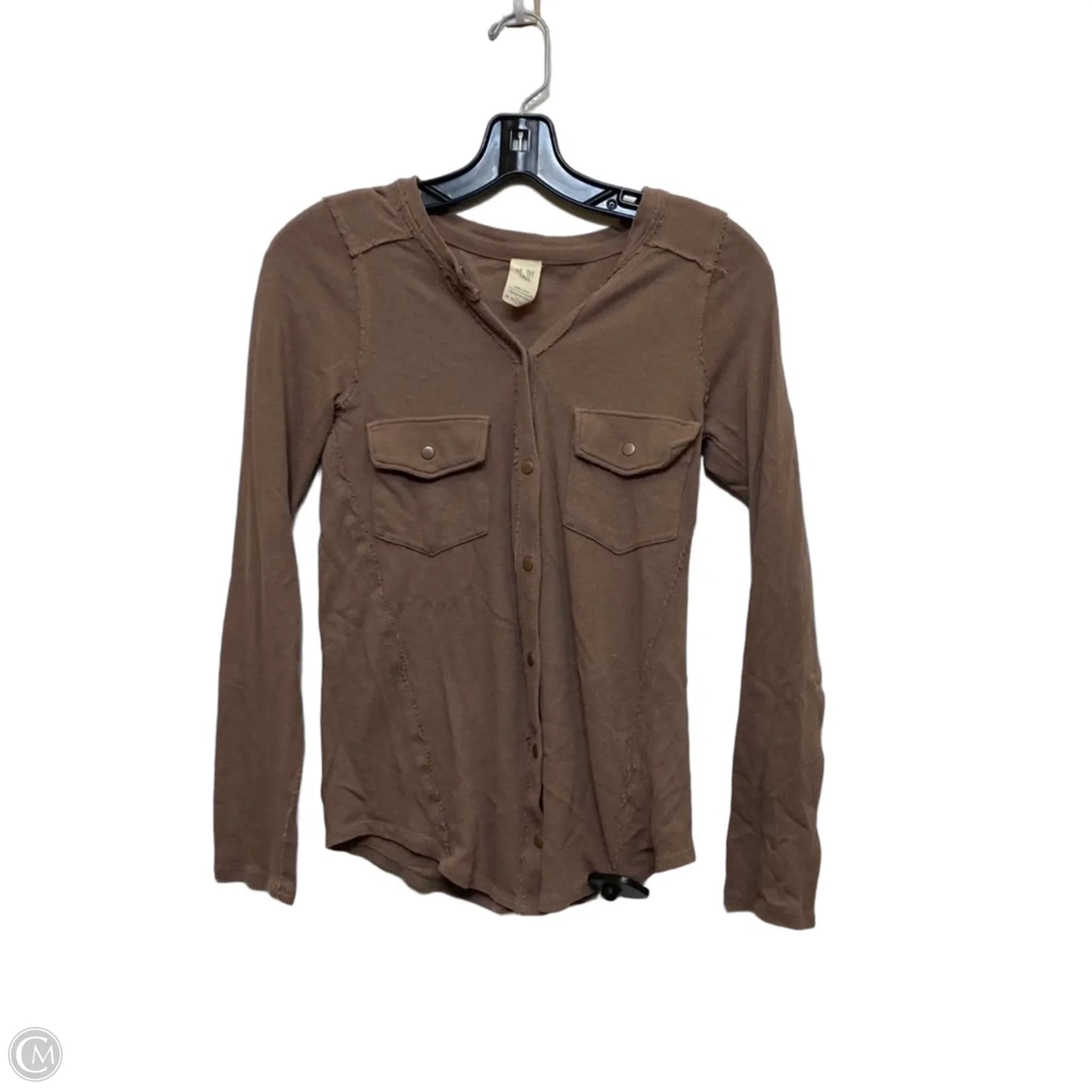 Top Long Sleeve By We The Free In Brown, Size: S