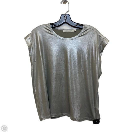 Top Sleeveless Designer By Rebecca Minkoff In Silver, Size: L