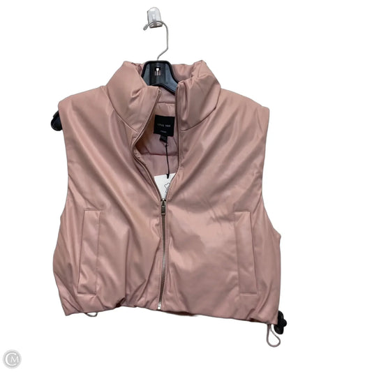 Vest Puffer & Quilted By Love Tree In Pink, Size: M