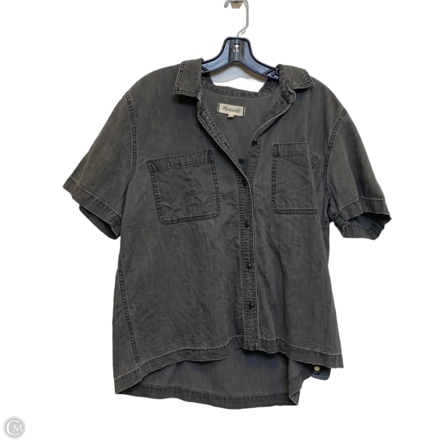 Top Short Sleeve By Madewell In Grey, Size: Xl