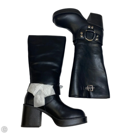 Boots Knee Flats By Madden Girl In Black, Size: 6.5