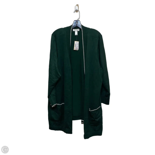 Cardigan By Cj Banks In Green, Size: 3x
