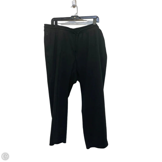 Athletic Pants By Zac And Rachel In Black, Size: 1x