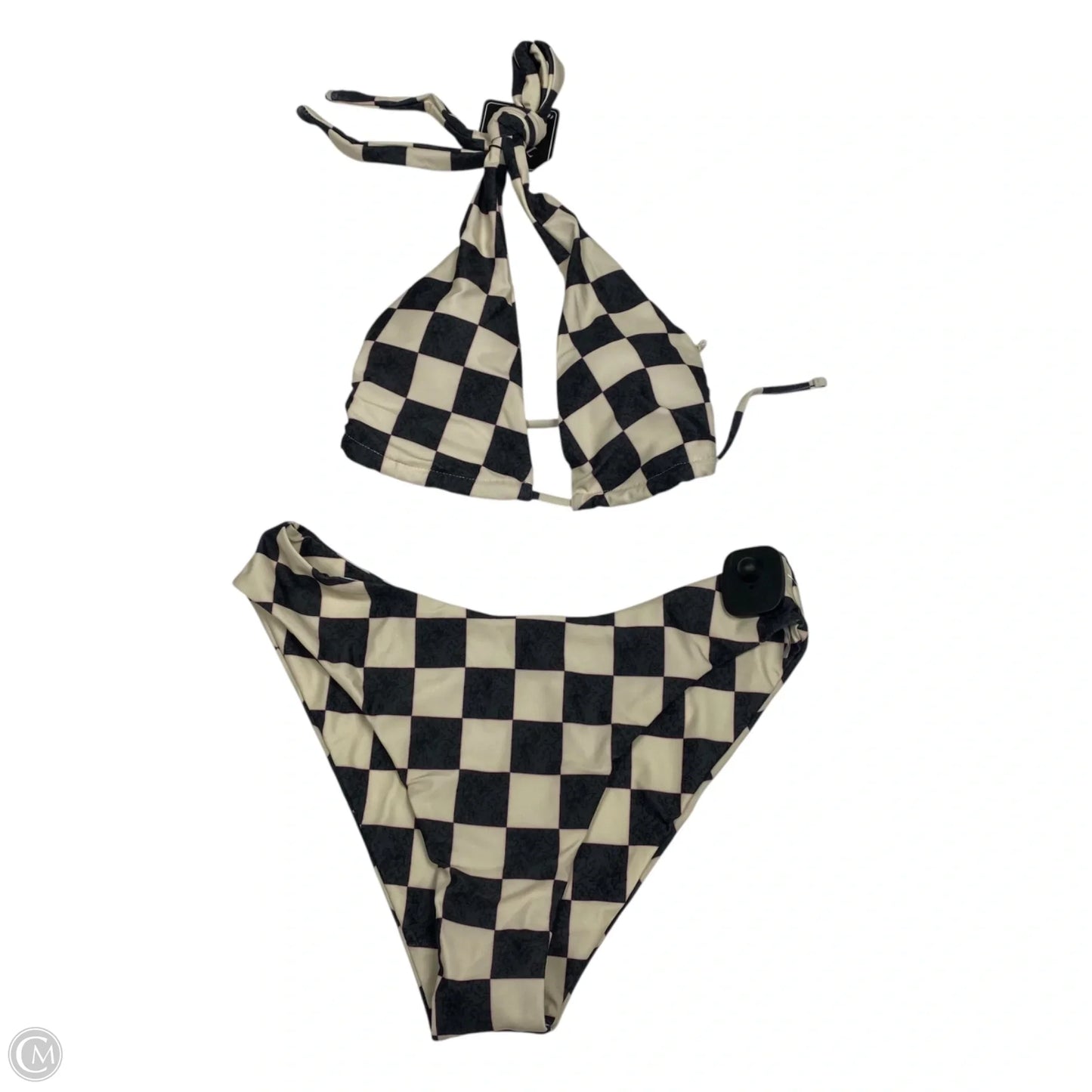 Swimsuit 2pc By Zaful In Black & Cream, Size: M