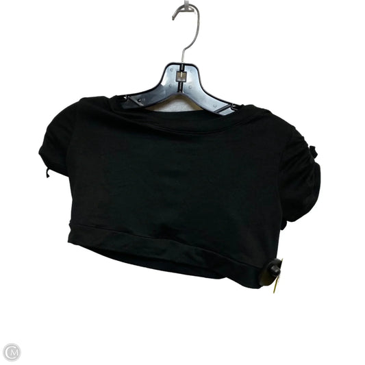 Athletic Top Short Sleeve By Mono B In Black, Size: L
