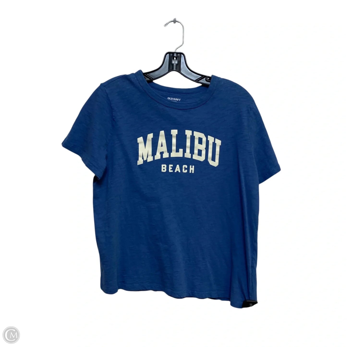 Top Short Sleeve By Old Navy In Blue, Size: L