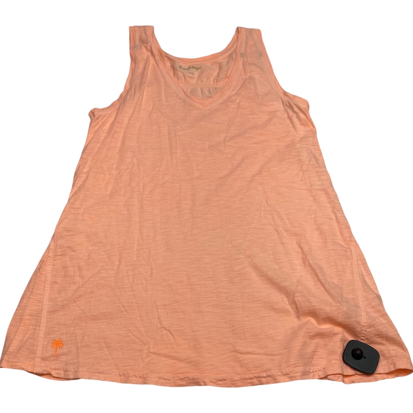 Top Sleeveless Designer By Lilly Pulitzer In Orange, Size: L