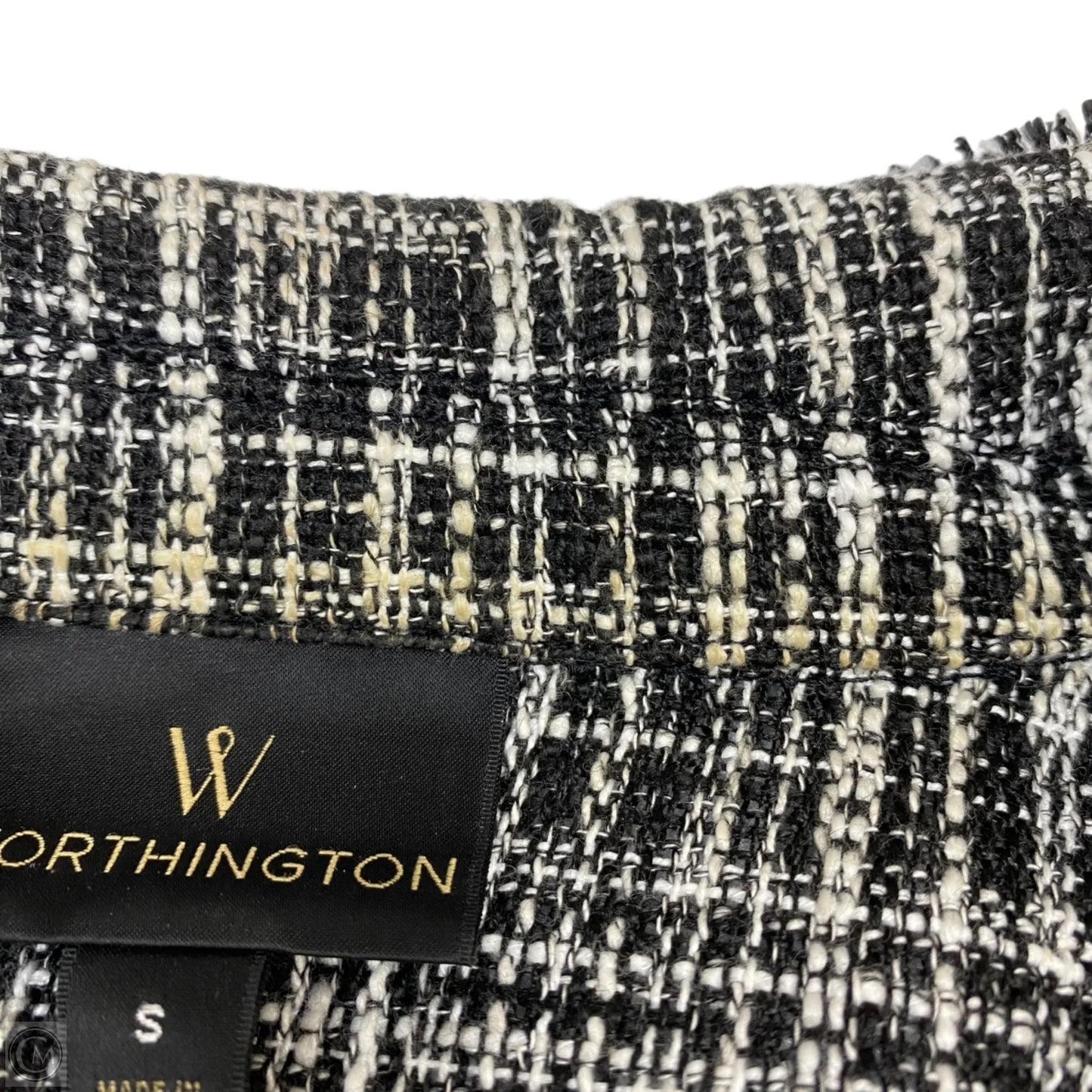 Blazer By Worthington In Black & White, Size: S