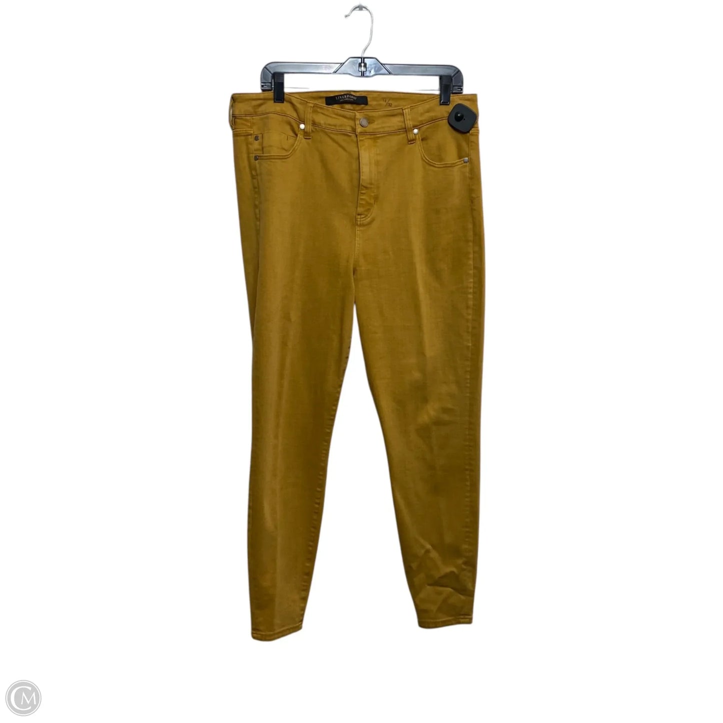 Jeans Skinny By Liverpool In Tan Denim, Size: 14