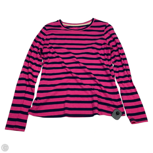 Top Long Sleeve By Crown And Ivy In Blue & Pink, Size: M