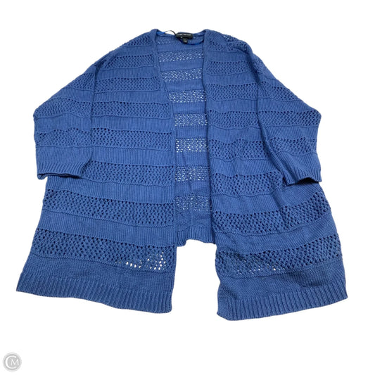 Sweater Cardigan By Lane Bryant In Blue, Size: 3x